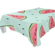 SKYSONIC Cute Print Tablecloth Waterproof Washable Polyester Square Table Cover Durable Tablecloth for Kitchen Dining Table Party Decor (60 X 108 Inch)
