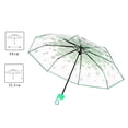 thumbnail image 3 of Lluvia Para Mujer, Portátil, Transparente, Estampado De Flores De Cerezo, Tres Paraguas De Lluvia Plegables Para Tomar Fotos Yuarrent HA043330-01, 3 of 6