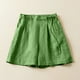 thumbnail image 1 of Pantalones cortos holgados de pierna ancha con cintura trasera de lino y algodón de 7 colores para mujer, pantalones casuales holgados de verano de talla grande para mujer, 1 of 5