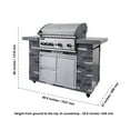 thumbnail image 4 of 60 Inches Pro Elite 5B Northern Slate Q Grill Island, 4 of 10