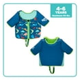thumbnail image 5 of SwimSchool Swim Training Vest with Collar for Children, Blue Dino, M-L, Ages 4-6, Unisex, 5 of 10