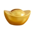 thumbnail image 1 of Lingote Yuan Bao, cubierta para caja de pañuelos, adorno de mesa, estuche para pañuelos, estuche para servilletas de papel Oro, 1 of 9