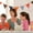 F, variant on Hmgxay Children's Party Flags, Double Layered Cotton Banners for Birthday Celebrations, Colorful Hanging Decorations for Home and Outdoor Events