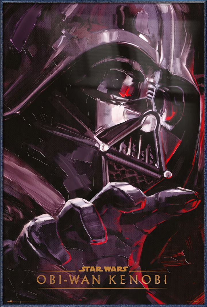 Star Wars: Obi-Wan Kenobi - Framed TV Poster (Darth Vader) (Size: 24