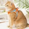 thumbnail image 4 of Cat Harness and Leash Set, Escape Proof Adjustable Soft Mesh Vest Jacket for Pet with Reflective Safety Strips, 4 of 6