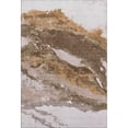 thumbnail image 2 of Addison Rugs Mayfield Premium Machine Washable Transitional Abstract Brown Rectangle Rug, 3' X 5' Machine Washable Transitional Abstract Brown Oversized Sherpa Throw Blanket, 2 of 6