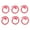 Red, variant on 50PCS Metal Stitch Markers Spiral Markers Multifunctional Crochet Locking Hooks High Strength and Rust Resistance Mark Start and End Stitches with Glossy Metal Stitch Markers