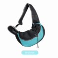 thumbnail image 2 of HOMEIORA 1pc Pet Sling Carrier for 2-5 lbs Small Dogs & Cats - Hands-Free Puppy Carrier with Safety Hook, Large Zipper Pocket, Soft Breathable Mesh, Adjustable Strap & Reflective Strip, Sky Blue, 2 of 8