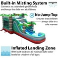 thumbnail image 4 of TentandTable Mega Inflatable Water Slide Bounce House Combo with Blower, Tropical Red Marble, 4 of 8