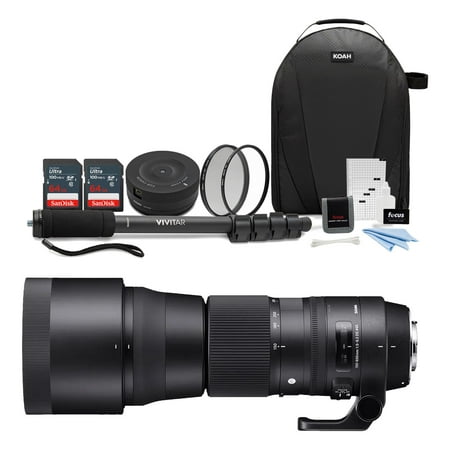 UPC: 0646791437658 | Sigma 150-600mm f/5-6.3 DG OS HSM Contemporary Lens (Nikon) with USB Dock Bundle