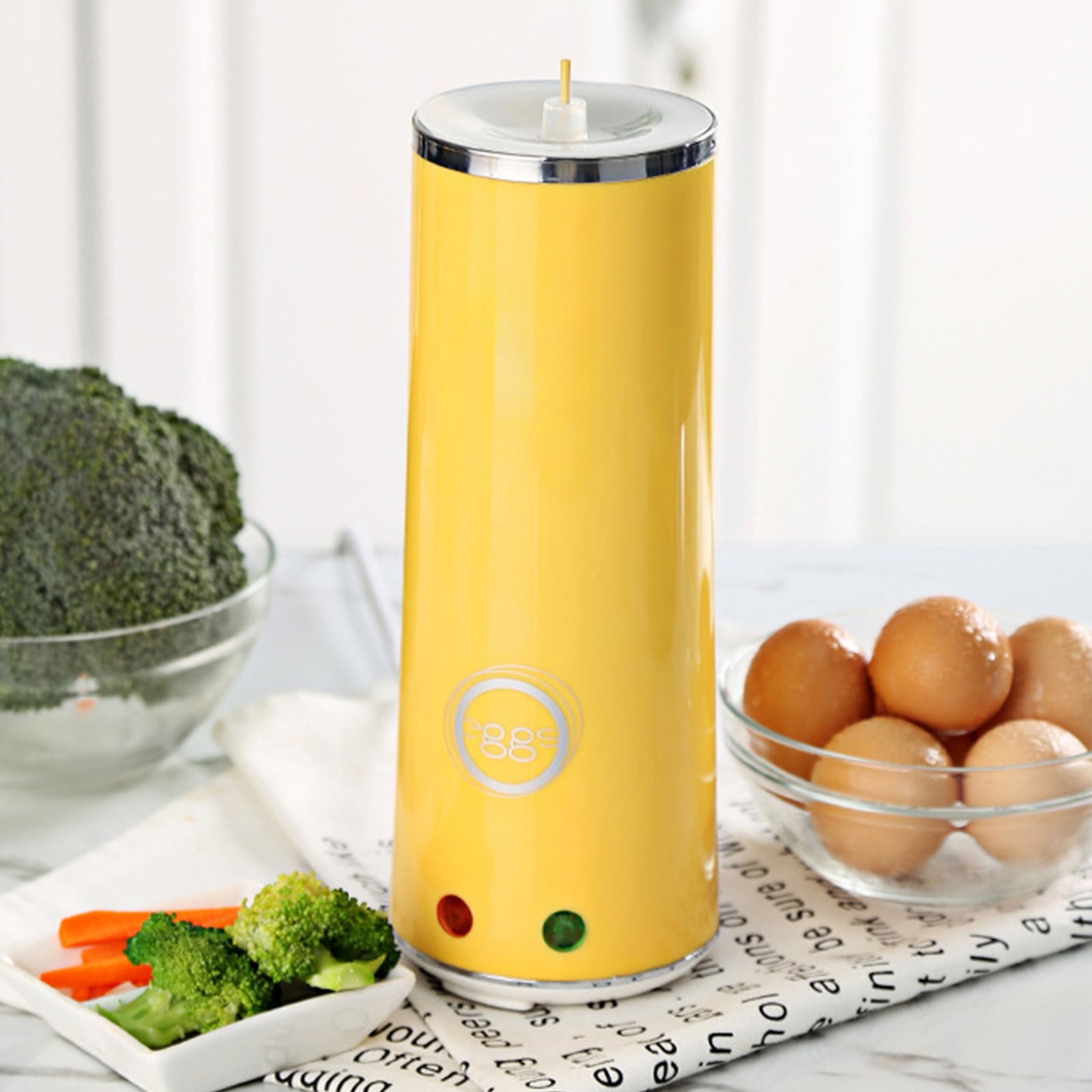 Gnmfd Eggs Roll Machine Breakfast Cooker, Hot Dog Omelet Maker, Non-Stick Household Egg Roll Warmer with Cleaning Brush Oil Brush Skewers for Quick Easy Breakfast Cooking