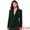 Dark Green, variant on DARING DIVA Women's Long Sleeve Velvet Blazer with Notch Lapel XS Black