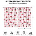 thumbnail image 2 of Nursery Curtains Boys Girls Kids Cute Red Strawberry Print Pattern Window Drapes for Living Bedroom Playroom Room Decor Rod Pocket 42x63 Inch 2 Panels, 2 of 2