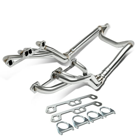 For 1996 to 2002 Dodge Ram 1500 / 2500 / 3500 V8 2 -PC 4 -1 Long Tube Stainless Steel Exhaust Header / Manifold + Y