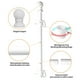 thumbnail image 2 of Asta de bandera para muebles de exterior, kit de asta de bandera de pared con anillo giratorio de 360 grados, kit de asta de bandera de acero inoxidable, ideal para casas, jardines, patios, cercas ext, 2 of 7