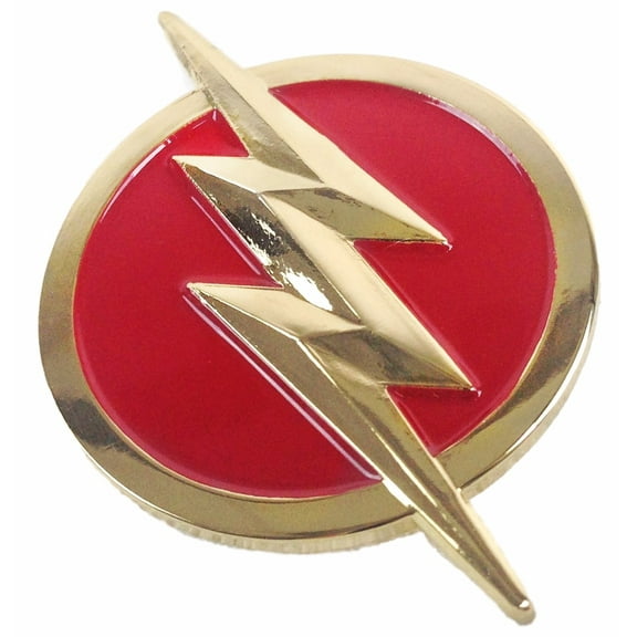 Flash Superhero Logo Enamel Metal Pin