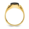 thumbnail image 2 of 14K Yellow Gold Ring Band Men's Diamond Round Onyx Black, Size 7, 2 of 5