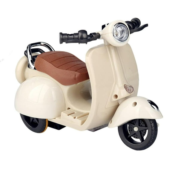 Motocicleta acrobática giratoria de 360  degree, accesorios para hámster, juguetes eléctricos para mascotas, juguete de baile de dibujos animados, suministros para mascotas, motocicleta Beige CUTICAT  Motocicleta acrobática