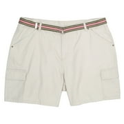 Riders - Women's Plus Khaki Cargo Short