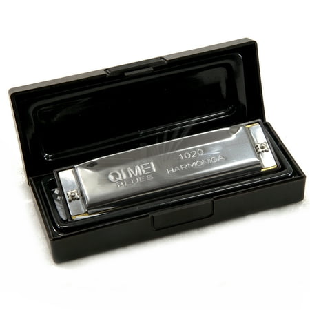 Brand New Harmonica 10 Holes Key of C with Protective Case Lightweight Easy to (The Best Harmonica Brand)