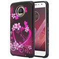 thumbnail image 3 of SPY Case for Motorola Moto Z2 Play Case, Moto Z2 Play Slim Hybrid Dual Layer[Shock Resistant] Case for Moto Z2 Play - Heart Butterflies, 3 of 4