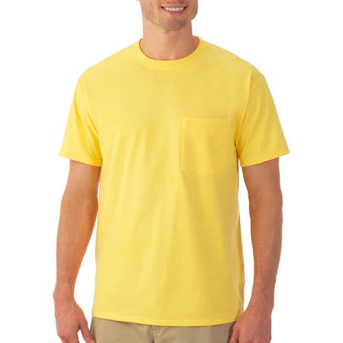 Platinum Eversoft Men's Short Sleeve Crew Pocket T Shirt, up to Size 4XL