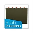 thumbnail image 4 of Earthwise by Pendaflex 100% Recycled Colored Hanging File Folders Letter Size, 1/5-Cut Tab, Green, 25/Box, 4 of 6