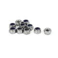 thumbnail image 5 of Unique Bargains M6 x 1mm 304 Stainless Steel Nylock Nylon Insert Hex Lock Nut (10-pack), 5 of 5