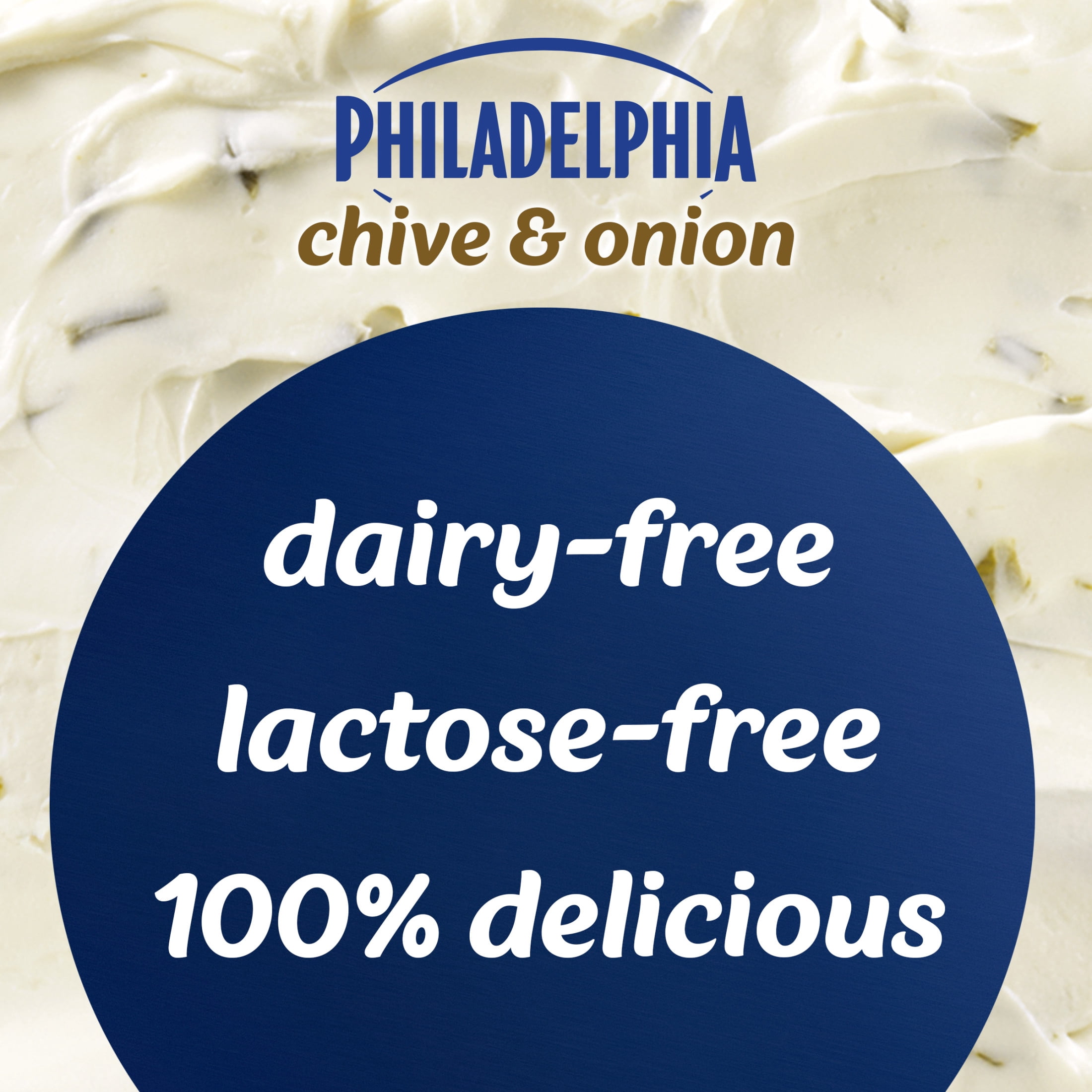 Philadelphia Plant-Based Dairy Free Chive & Onion Cream Cheese Spread, 8 oz Tub