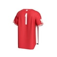 thumbnail image 3 of Men's GameDay Greats #1 Scarlet Nebraska Huskers Lightweight Baseball Jersey, 3 of 4