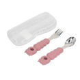 thumbnail image 2 of Multipurpose Toddler Fork Spoon Set, Cartoon Shape With Comfortable Grip, 316 Stainless Steel Fork Spoon Set For Independent Eating Training, 2 of 8