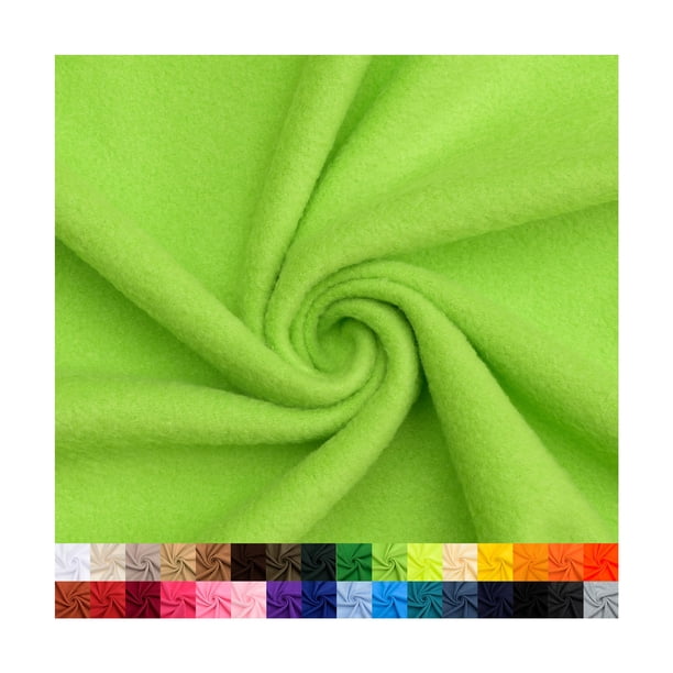 Tela polar verde lima de 1 yarda, 100% poliéster, 152 cm