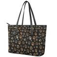 thumbnail image 3 of ZUXONGSY Paw Print Handbag for Women Waterproof Work Bag Portable Laptop Tote Bag with Zip Compartments for Shopping Work, 3 of 6