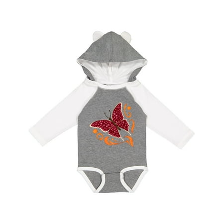 

Inktastic Pomegranate Butterfly Gift Baby Boy or Baby Girl Long Sleeve Bodysuit