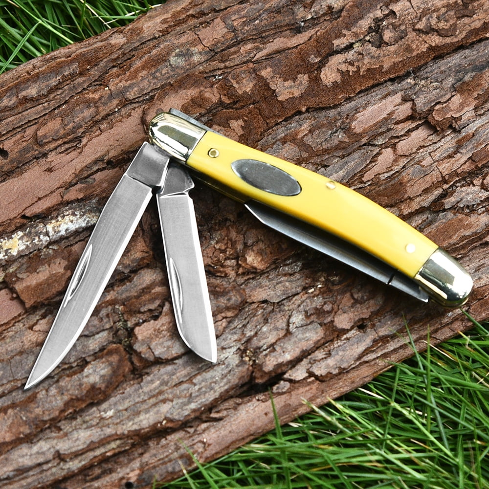 Advanced 3-Blade Copper Folding Knife - Outdoor Survival Essential, Top Gift for Enthusiasts
