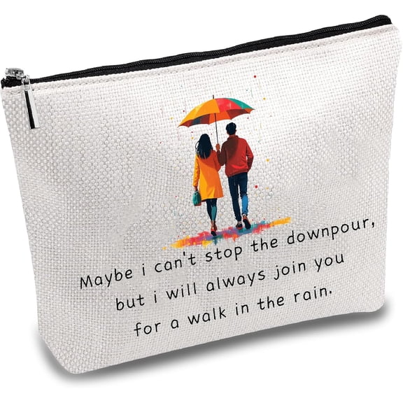 Makeup Bags for Purse Multi-Function Cosmetic Bag with Zipper Toiletry Travel Washing Bag Make Up Organizer Tool Pouch Large Storage Bags for Valentines Women Couple Gift 10x7Inch diy