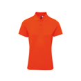 thumbnail image 1 of Premier - Polo Coolchecker Plus de Pique para Mujer (Naranja), 1 of 1