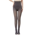 thumbnail image 3 of Gyexs Thermal Winter Tights for Women, Fleece Lined Opaque High Waisted Leggings, Thick and Warm for the Cold Season (#02 B, Size One Size), 3 of 8