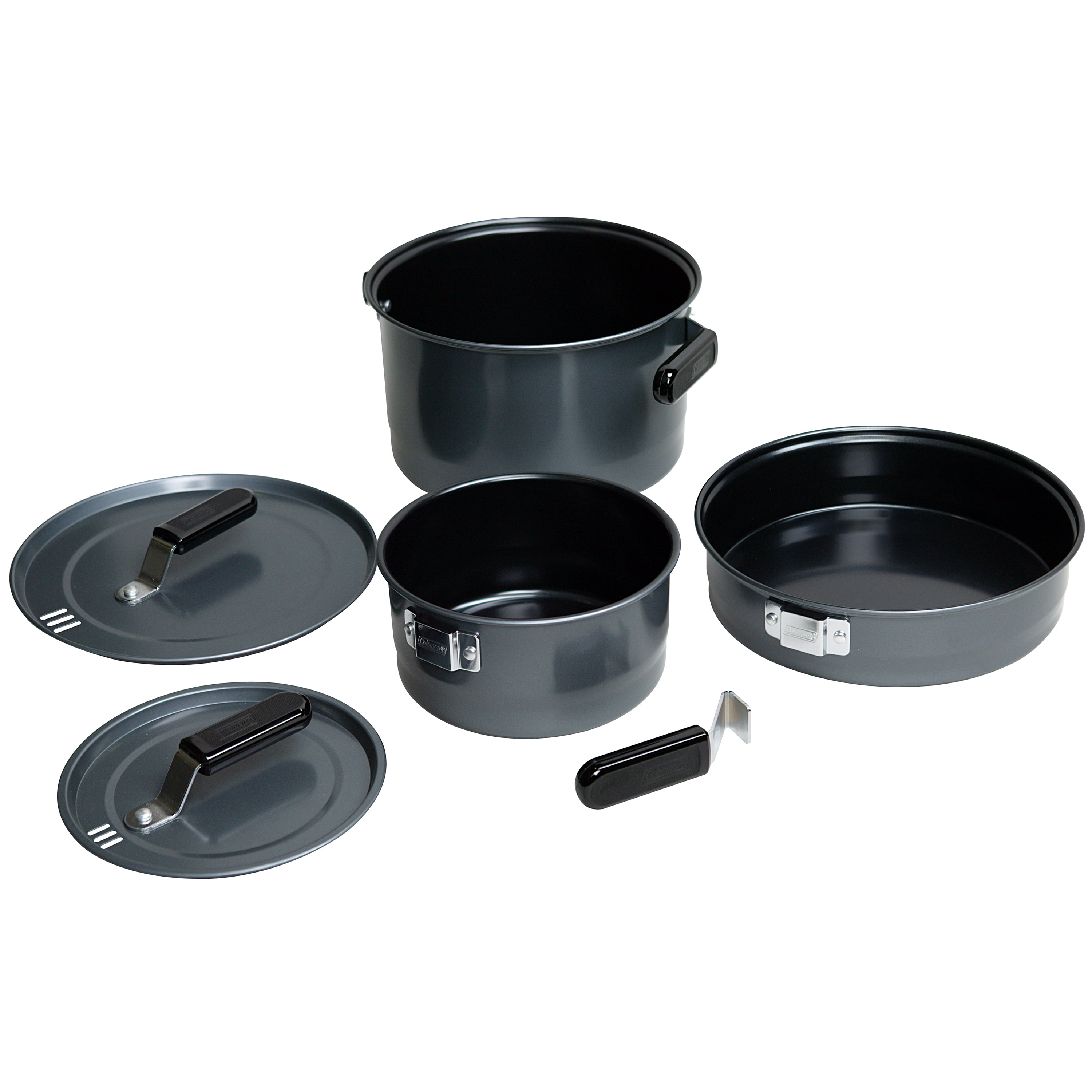 1 plate/lid 3pc Cookware-mess kit Stainless 2 Pots Bonus FireDisK & Ferro Rod 