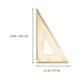 thumbnail image 5 of 1 juego de regla triangular para dibujo, regla de medición geométrica, transportador de borde recto, 5 of 8