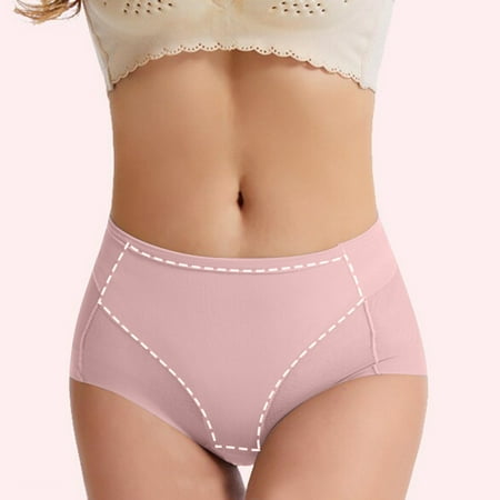 

Underwear for Women Plus Size Women S Thin Mid Waist Postpartum Briefs Waist Closing And Hip Lifting Underwear Mesh Breathable Pure Cotton Women S Underwear Waistband Beauty Pink S