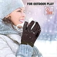 thumbnail image 4 of 4 Pairs Women\'s Winter Touch Screen Gloves,Black,White,Khaki,Coffee, 4 of 5