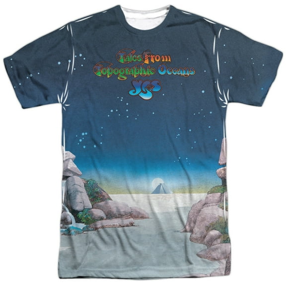 Yes Topographic Oceans (Front Back Print) Mens Sublimation Shirt