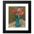 thumbnail image 2 of William James Glackens 12x14 Black Modern Framed Museum Art Print Titled - Gladiolus in Green Glass Vase, 2 of 5