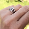 thumbnail image 3 of AOOOWER Hollow Thorn Rings Open Rings Adjustable Finger Rings Adjustable Open Rings, 3 of 7
