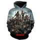thumbnail image 2 of Sudadera con capucha de The Walking Dead con estampado 3D de drama televisivo de terror para hombres y mujeres, sudaderas con capucha de gran tamaño para Halloween, ropa de calle, 2 of 5