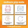 thumbnail image 3 of (Pack Of 24) Culture Pop Soda Probiotic Pink Grapefruit 12 Fl Oz, 3 of 9