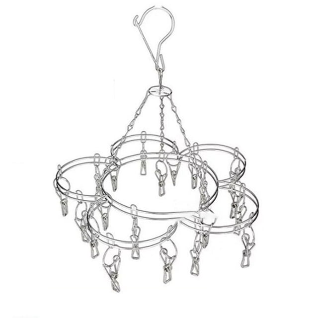 Estante de secado con forma de ciruela cuadrada redonda, calcetín, ropa interior, tendedero para exteriores, secador, percha para ropa, Clips de toalla multifuncionales Scienceny JJ19167-12