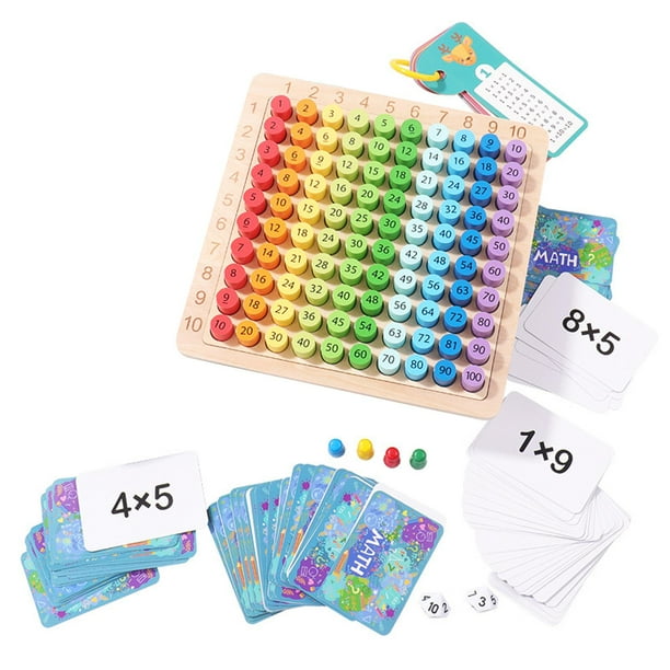 tabla de multiplicar,tablero de multiplicación de madera tabla gráfico juego de matemáticas,montessori matemáticas materiales juguetes tablero rompecabezas,preescolar aprendizaje juguetes
