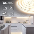 thumbnail image 3 of Armacost Lighting 421502 Ribbon Flex Home Kit de luces LED de cinta, 16 pies, CA regulable (3000 K) 300 luces LED, 3 of 5